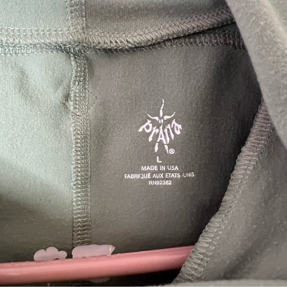 Prana sweater hoodie pull over stretchy olive Green Hooded Sweatshirt - Picture 6 of 6